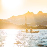 Kvällskajaking i Lofoten
